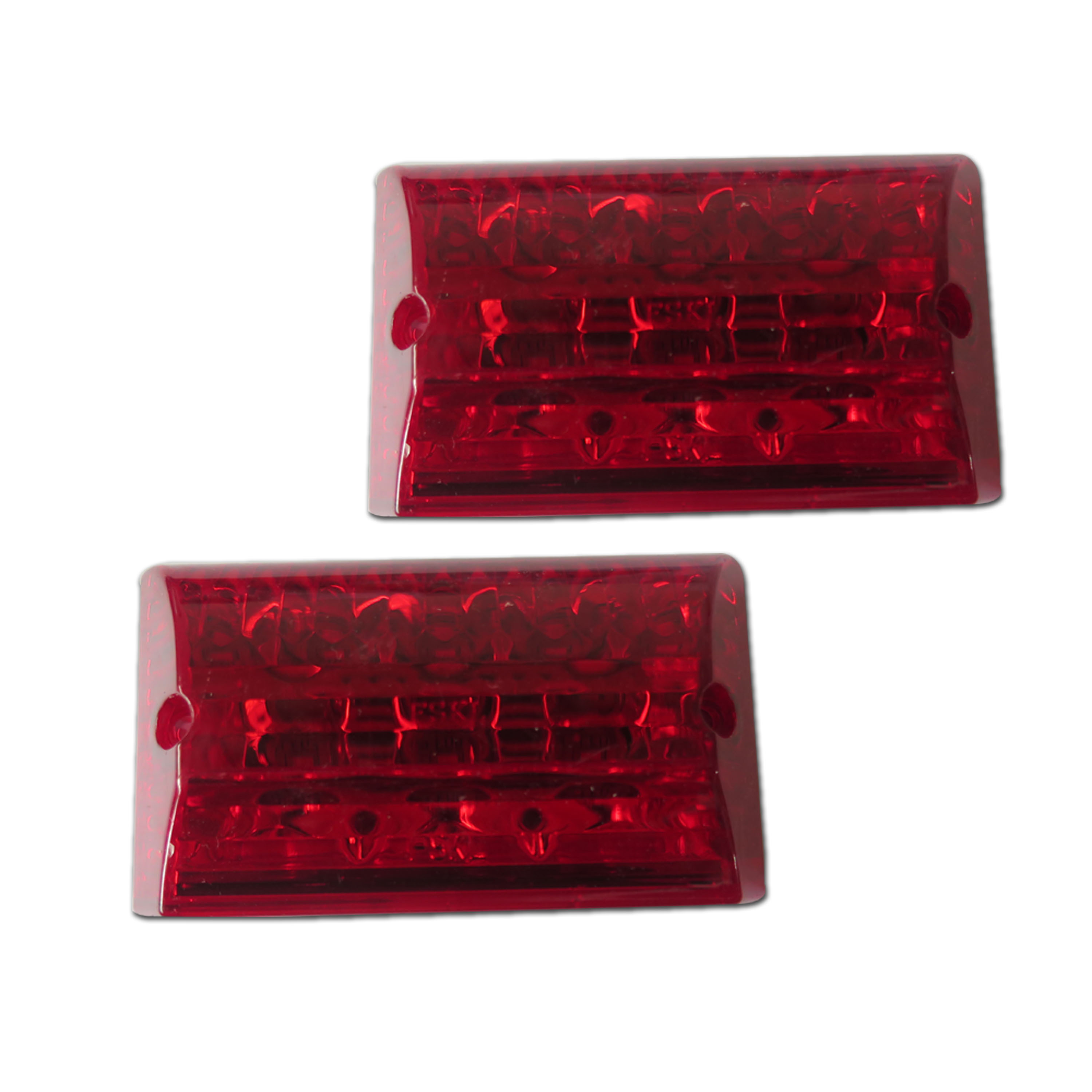 LED SIDE MARKER LAMP 12V 8PCS LED 86X61X31MM RED GSE GERMANY